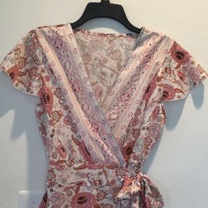 Floral wrap dress